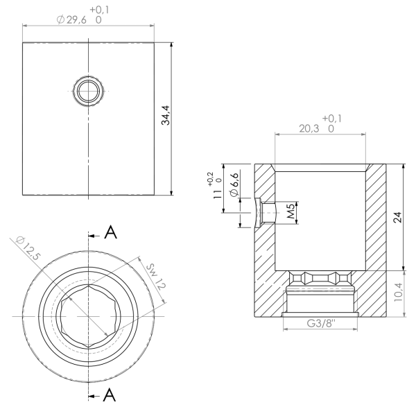 Adapter zu Auslauf X32...Typ A, C, K, M