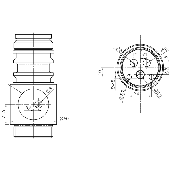 Zwischenring zu Ringauslauf H33,9 mm