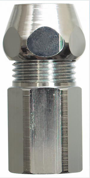 Gewindenippel mit RV 3/8" Ø 10 mm x 1/2" AG